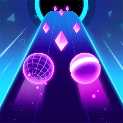 Скачать взлом Rolling Twins: Music Ball Rush (Роллинг Твинс)  [МОД Menu] - полная версия apk на Андроид