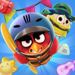 Скачать взлом Angry Birds Match 3 (Энгри Бердс Матч 3)  [МОД Mega Pack] - последняя версия apk на Андроид