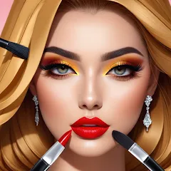 Взломанная Fashion Artist: Makeup Game  [МОД Все открыто] - последняя версия apk на Андроид