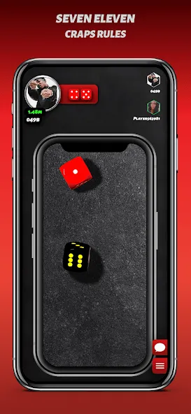 Phone Dice™ Street Dice Game (Фон Дайс Стрит Дайс Гейм)  [МОД Много монет] Screenshot 2