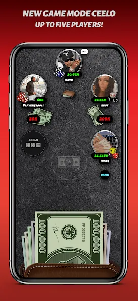 Phone Dice™ Street Dice Game (Фон Дайс Стрит Дайс Гейм)  [МОД Много монет] Screenshot 3