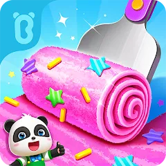 Взломанная Little Panda's Ice Cream Games  [МОД Бесконечные монеты] - стабильная версия apk на Андроид