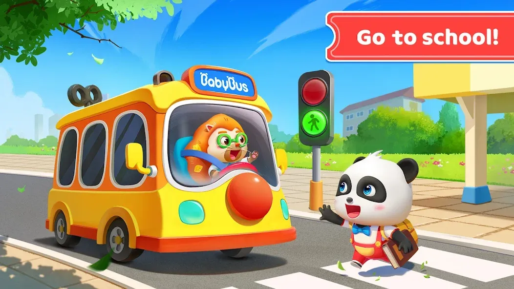 Baby Panda's School Bus  [МОД Много монет] Screenshot 4