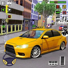 Скачать взлом City Taxi Games-Taxi Car Games (Сити Такси Игры)  [МОД Бесконечные деньги] - стабильная версия apk на Андроид