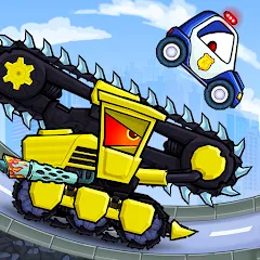 Взлом Car Eats Car 3 Hill Climb Race (Кар Ейтс Кар 3)  [МОД Много монет] - полная версия apk на Андроид