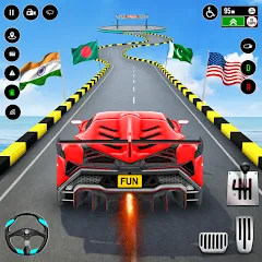 Взлом GT Car Stunt : Ramp Car Stunts (ДжиТи Кар Стант)  [МОД Unlocked] - стабильная версия apk на Андроид