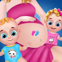 Скачать взломанную Mom Babysitting Game  [МОД Mega Pack] - стабильная версия apk на Андроид