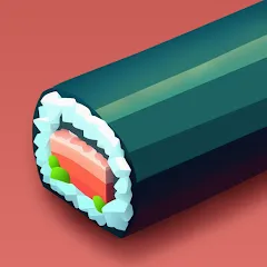 Скачать взломанную Sushi Roll 3D - Cooking ASMR (Суши Ролл 3D)  [МОД Бесконечные монеты] - стабильная версия apk на Андроид