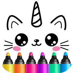 Взлом Drawing for kids! Toddler draw  [МОД Menu] - полная версия apk на Андроид
