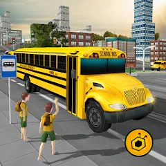 Взломанная School Bus Driving Game  [МОД Бесконечные монеты] - последняя версия apk на Андроид