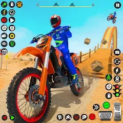 Взломанная Bike Stunt Games Stunt Bike 3D (Байк стант рэмп игра Байк Джамп)  [МОД Unlimited Money] - последняя версия apk на Андроид