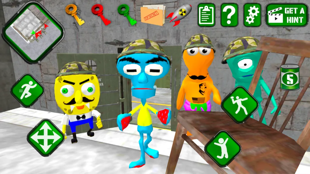 Sponge Area 51. Neighbor Alien  [МОД Unlocked] Screenshot 4