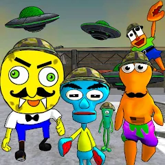 Взлом Sponge Area 51. Neighbor Alien  [МОД Unlocked] - последняя версия apk на Андроид
