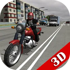 Взломанная Russian Moto Traffic Rider 3D  [МОД Все открыто] - стабильная версия apk на Андроид