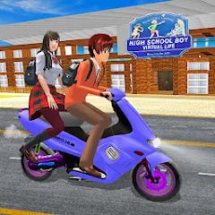 Скачать взлом High School Boy Virtual Life  [МОД Все открыто] - последняя версия apk на Андроид