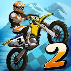Скачать взломанную Mad Skills Motocross 2 (Мад Скилс Мотокросс 2)  [МОД Все открыто] - последняя версия apk на Андроид
