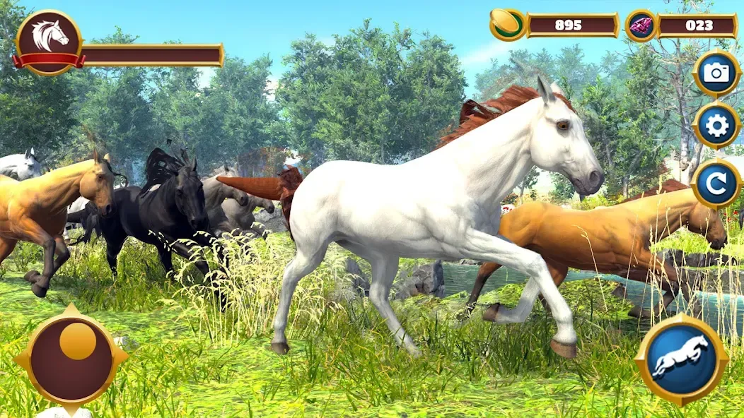 Virtual Horse Family Simulator  [МОД Бесконечные монеты] Screenshot 1