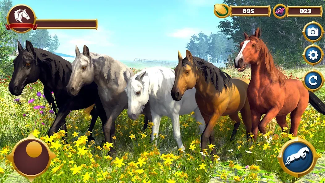 Virtual Horse Family Simulator  [МОД Бесконечные монеты] Screenshot 2