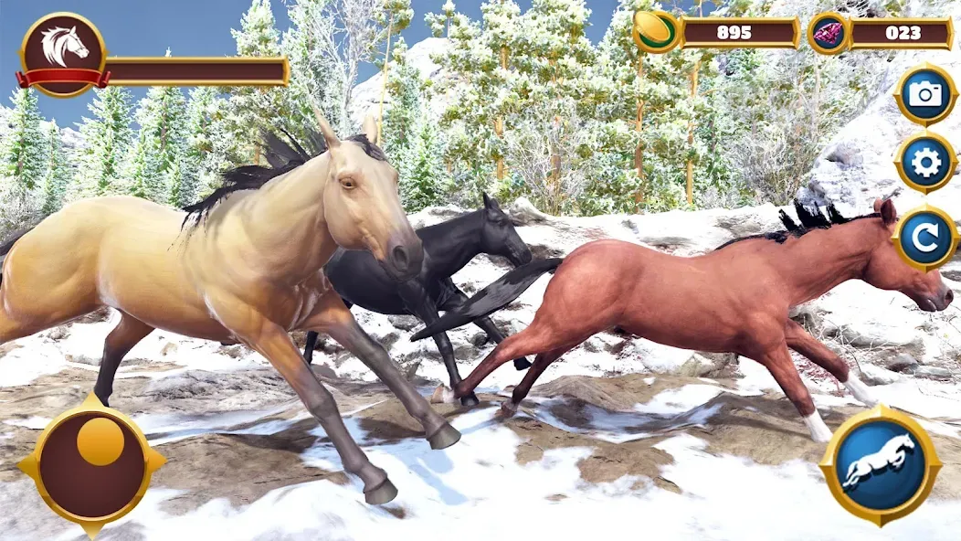 Virtual Horse Family Simulator  [МОД Бесконечные монеты] Screenshot 3