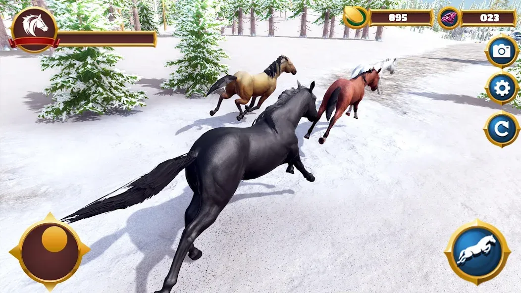 Virtual Horse Family Simulator  [МОД Бесконечные монеты] Screenshot 4