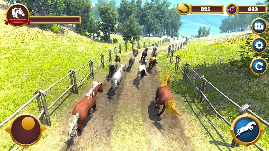 Virtual Horse Family Simulator  [МОД Бесконечные монеты] Screenshot 5