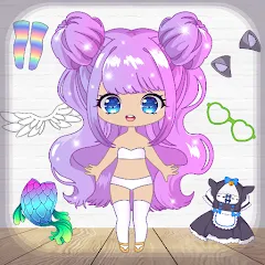 Взлом Chibi Dress Up Games for Girls  [МОД Все открыто] - стабильная версия apk на Андроид