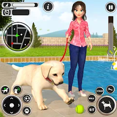 Взломанная Dog Simulator Pet Dog Games 3D  [МОД Бесконечные монеты] - последняя версия apk на Андроид