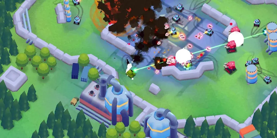 Stickman Tank Battle (Стикмен Танк Баттл)  [МОД Меню] Screenshot 5