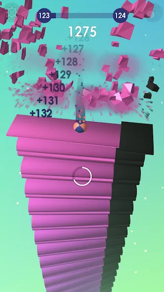 Ball: Blast colorful bricks 3d  [МОД Бесконечные деньги] Screenshot 4