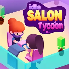 Скачать взломанную Idle Beauty Salon Tycoon (Айдл Бьюти Салон Тайкун)  [МОД Много монет] - полная версия apk на Андроид