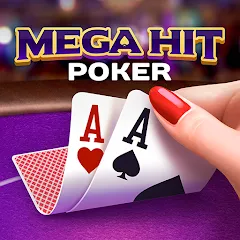 Скачать взломанную Mega Hit Poker: Texas Holdem (Мега Хит Покер)  [МОД Mega Pack] - последняя версия apk на Андроид