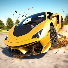 Взлом Car Crash: 3D Mega Demolition (Кар краш)  [МОД Mega Pack] - полная версия apk на Андроид