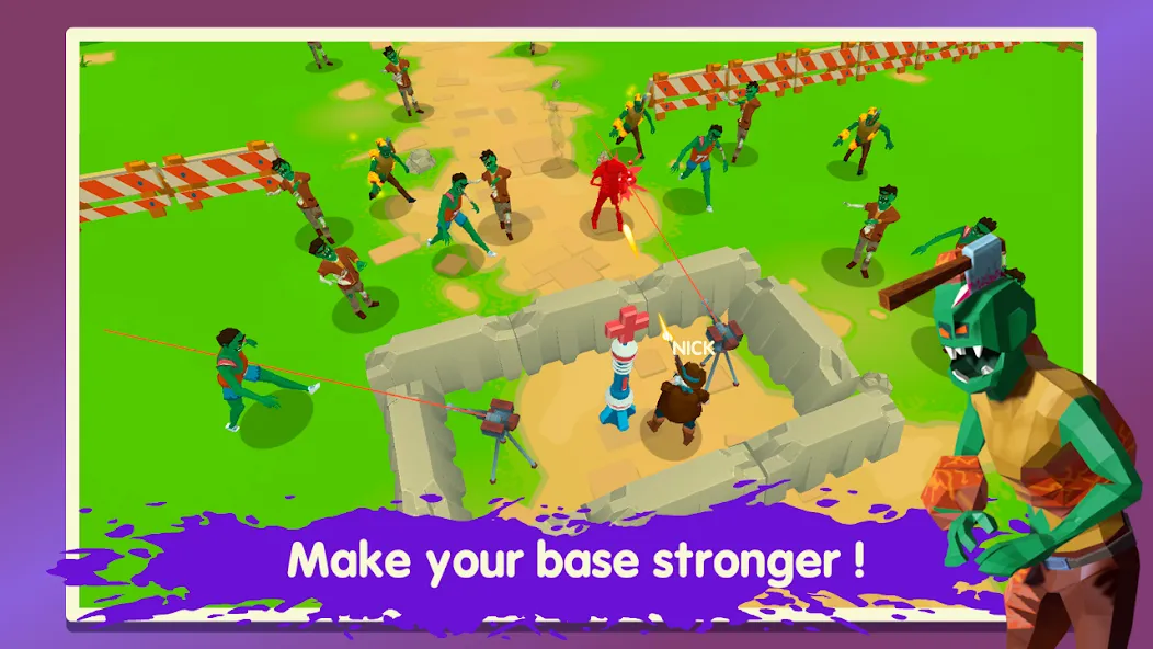 Two Guys & Zombies 3D: Online  [МОД Много денег] Screenshot 2