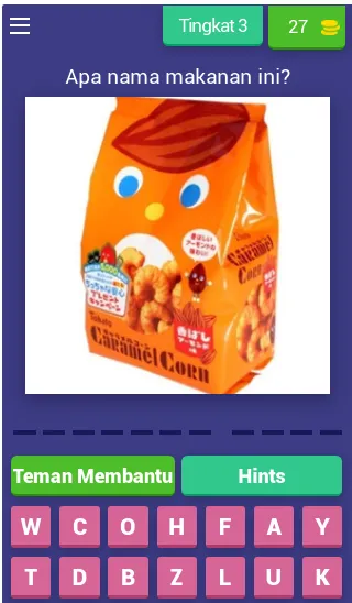 Tebak Makanan Ringan Indonesia (Гаме маканан Ринган)  [МОД Бесконечные монеты] Screenshot 4