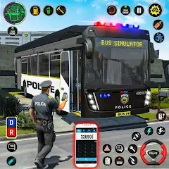 Скачать взлом City Bus Simulator Bus Game 3D (Полицейский автобус симулятор)  [МОД Unlocked] - последняя версия apk на Андроид