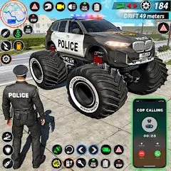 Скачать взломанную Police Monster Truck Car Games  [МОД Mega Pack] - полная версия apk на Андроид