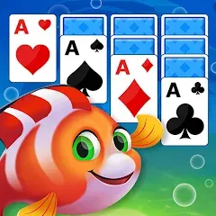 Скачать взломанную Solitaire Fish Klondike Card (Солитер Карточная игра Клондайк Фиш)  [МОД Mega Pack] - последняя версия apk на Андроид
