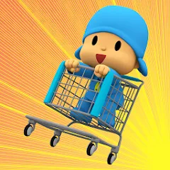 Взломанная Pocoyo Run & Fun: Cartoon Jump  [МОД Все открыто] - последняя версия apk на Андроид