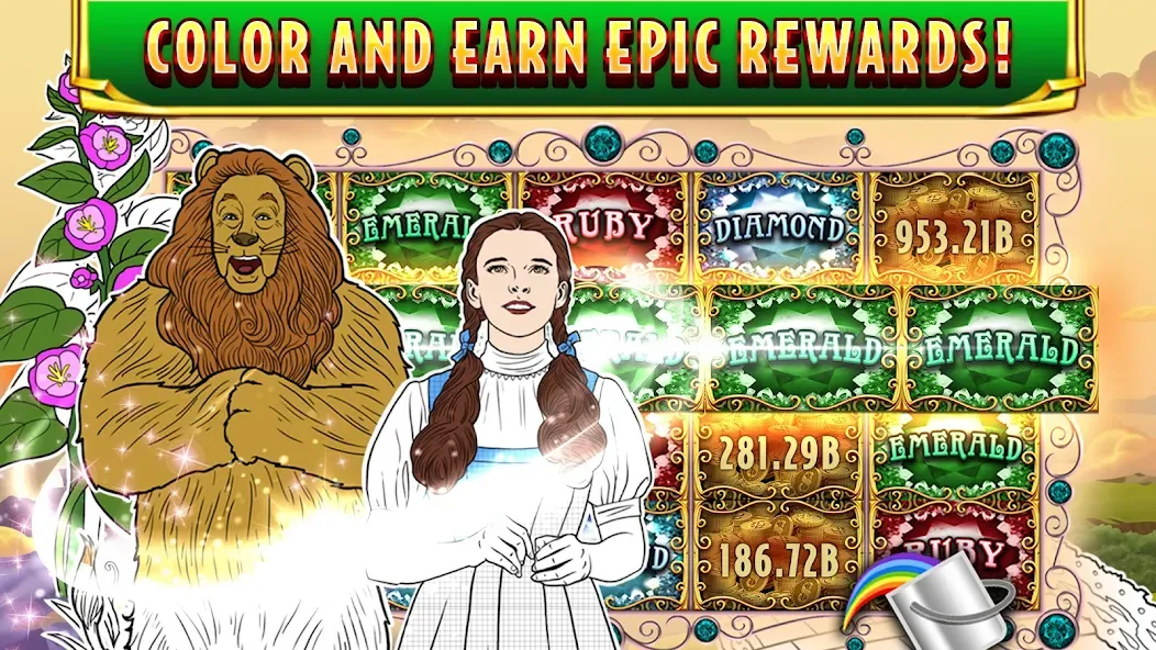 Wizard of Oz Slots Games (Волшебник из страны Оз игровой автомат)  [МОД Бесконечные монеты] Screenshot 5