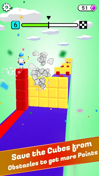 Block Surfer (Блок Серфер)  [МОД Бесконечные деньги] Screenshot 3