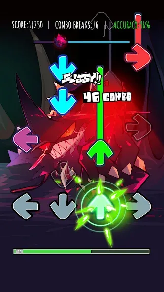 Music Rhythm Battle Night  [МОД Бесконечные монеты] Screenshot 2