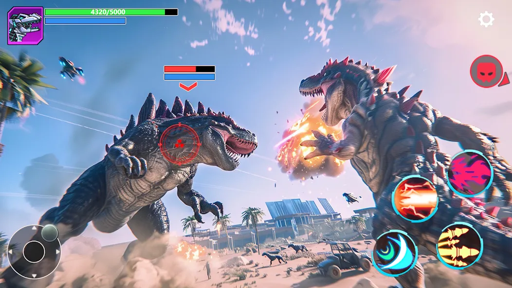 Mech War: Jurassic Dinosaur (Мех Батл)  [МОД Все открыто] Screenshot 1