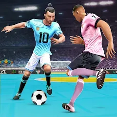 Скачать взломанную Indoor Futsal: Football Games (Индор Футзал)  [МОД Все открыто] - последняя версия apk на Андроид