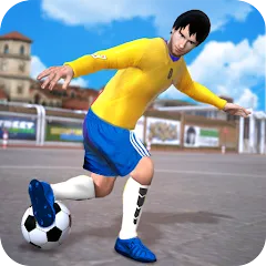 Скачать взломанную Street Football Kick Games (Уличный футбол Игры с ударами)  [МОД Бесконечные монеты] - стабильная версия apk на Андроид