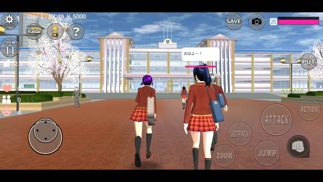 SAKURA School Simulator (Сакура Скул Симулятор)  [МОД Unlimited Money] Screenshot 1