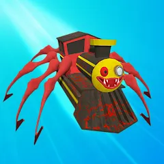 Скачать взлом Merge Spider Train  [МОД Unlocked] - стабильная версия apk на Андроид