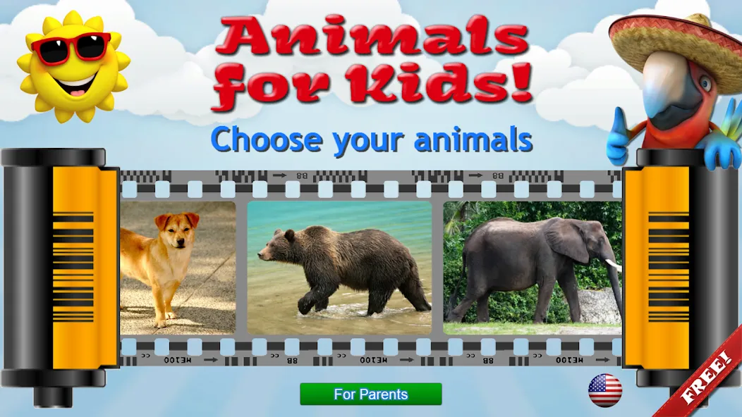 Animals for Kids  [МОД Все открыто] Screenshot 1