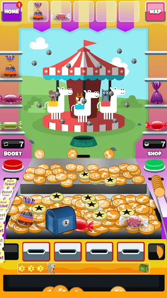 Kenjo's Journey Coin Pusher  [МОД Много денег] Screenshot 1