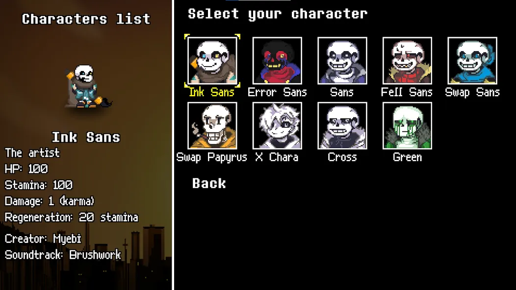 Underverse Battles (Андерверс Баттлз)  [МОД Unlocked] Screenshot 2