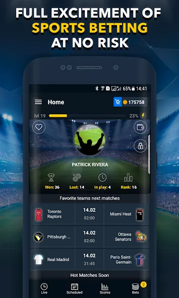 Sports Betting Game - BETUP  [МОД Бесконечные деньги] Screenshot 2